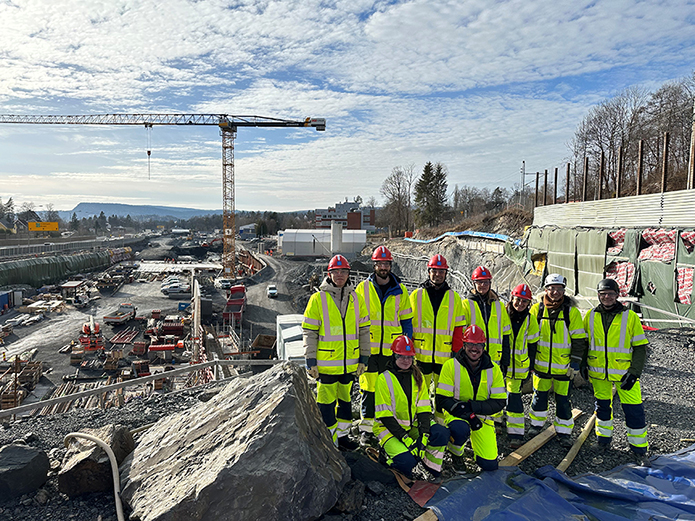 Foto av personal vid avdelningen för Jord- och bergmekanik.